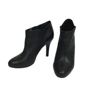 Jessica Simpson Ankle Boots Black Classic Leather Booties